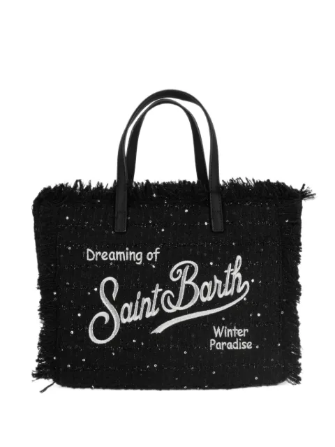 MC2 Saint Barth Colette bag with lurex threads and logo embroidery