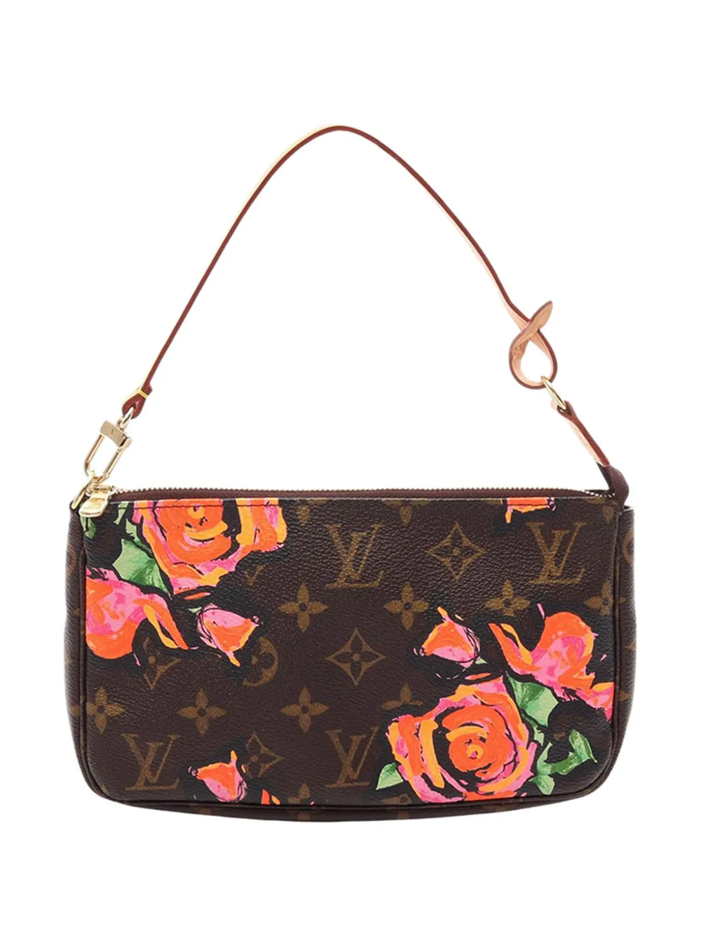 Louis Vuitton Pre-Owned 2008 Stephen Sprouse Monogram Roses Pochette Accessoires shoulder bag - Braun