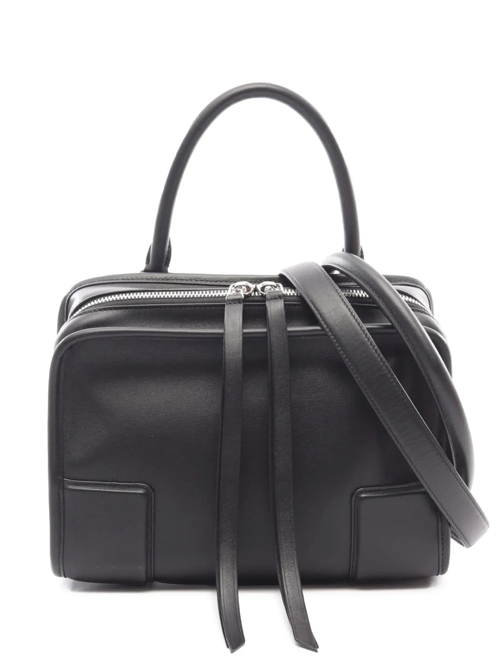 Loewe Pre-Owned 2010-2026 kleine Amazona Satchel-Tasche aus Leder 18cm - Schwarz