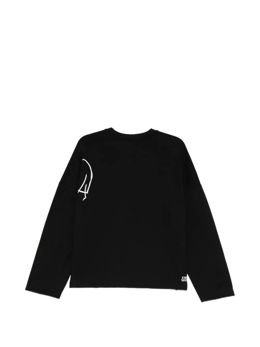 Joshua Sanders Sweater met omlijnd hart Zwart