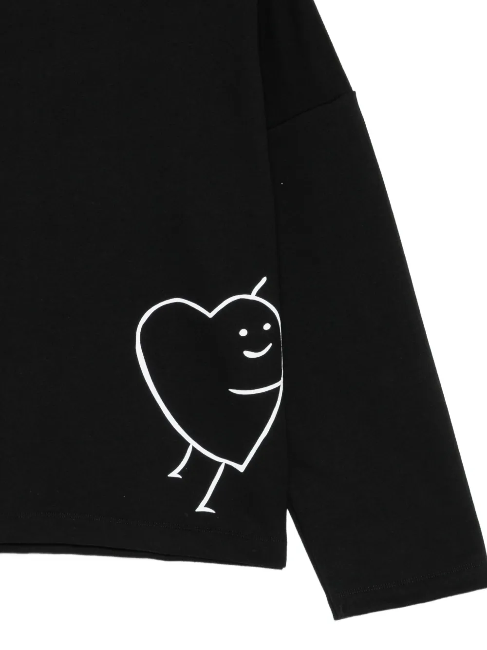 Joshua Sanders Sweater met omlijnd hart Zwart