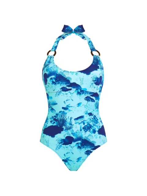Vilebrequin marine-print ring-detail swimsuit