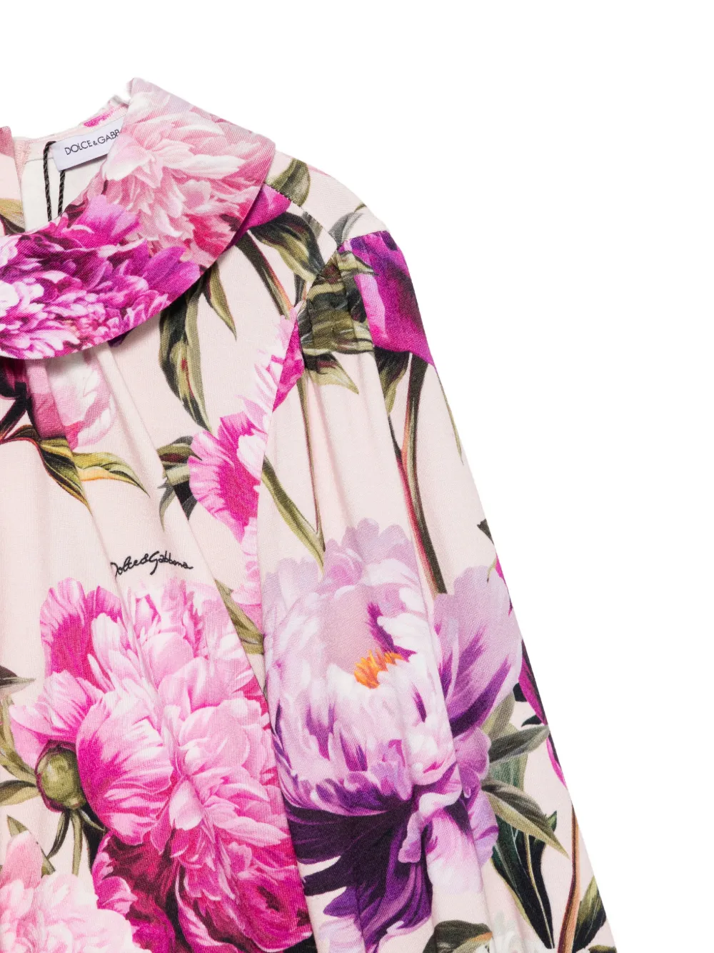 Dolce & Gabbana Kids Shirt met bloemenprint Roze