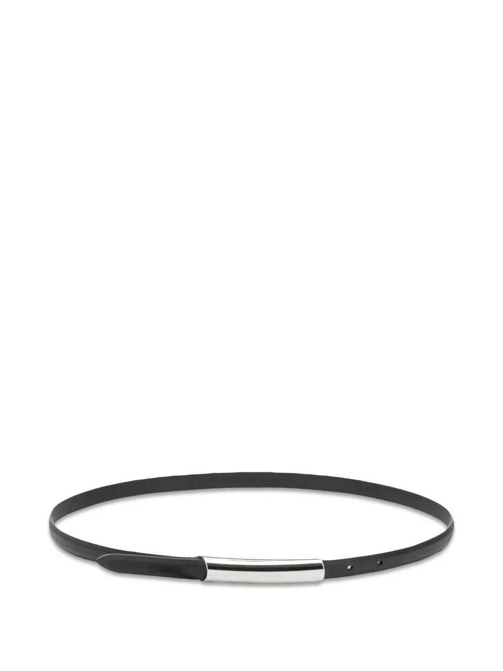Anderson's cylindrical-buckle leather belt - Nero