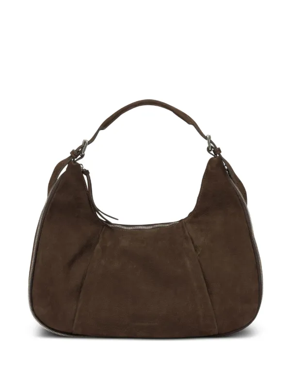 Officine Creative Ghinza 002 Nubuck Leather Tote Bag in Brown