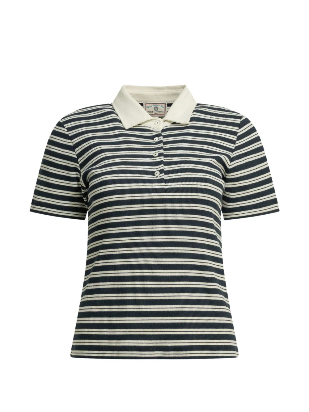 Ines De La Fressange striped short-sleeve polo shirt - Blu
