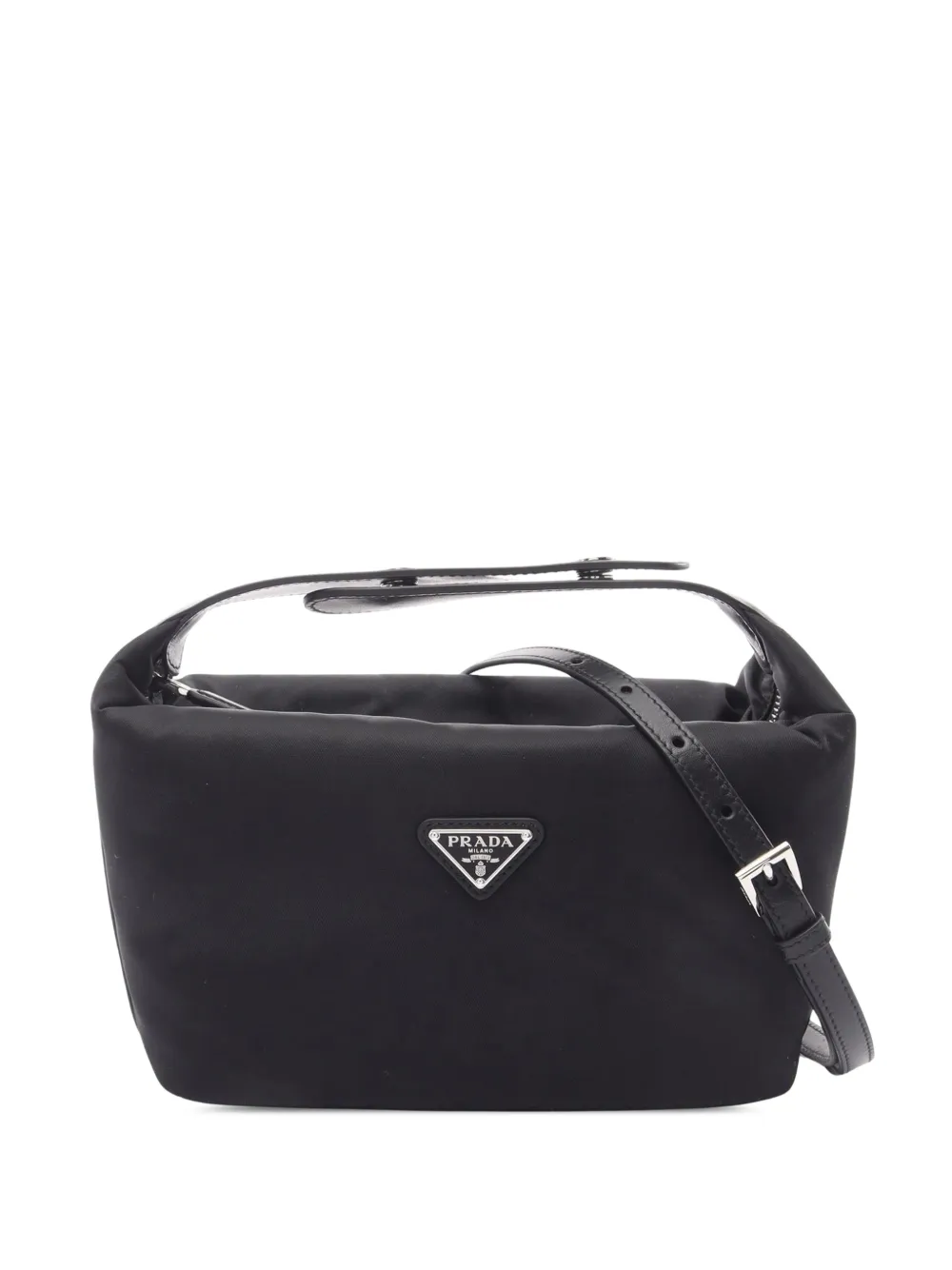 Prada Pre-Owned Borsa a tracolla Cherie mini in Re-Nylon 2013-2026 - Nero