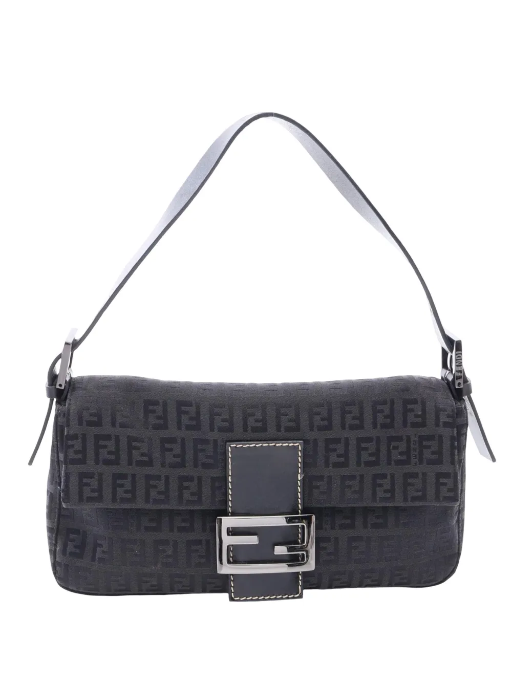 Fendi Pre-Owned 2000-2010 Zucchino Canvas Baguette shoulder bag - Schwarz