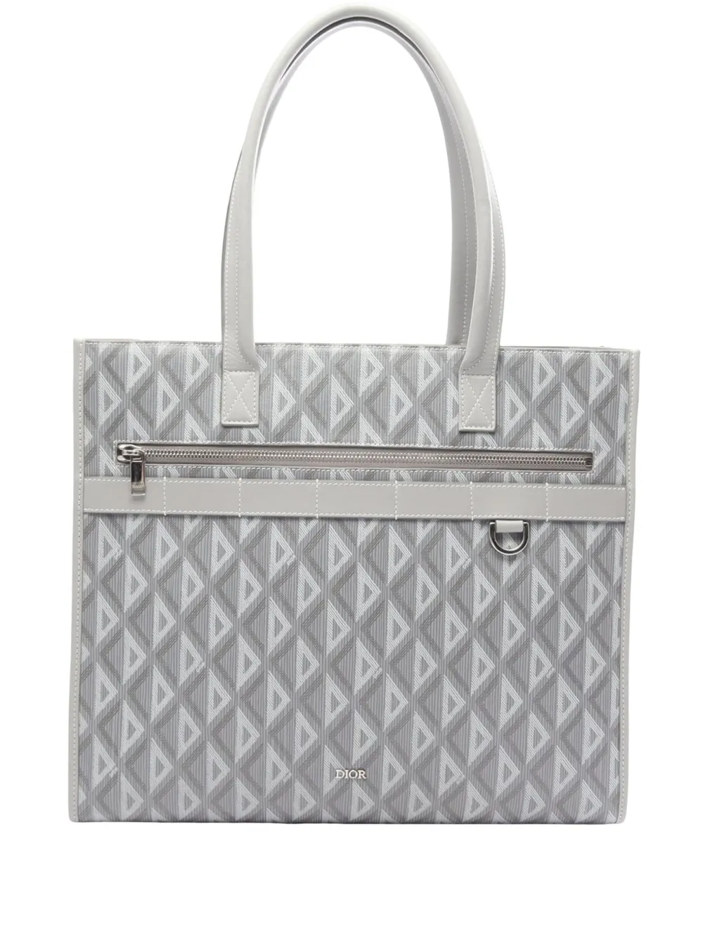 Christian Dior Pre-Owned 2021-2026 Large CD Diamond Coated Canvas Safari tote bag - Grau