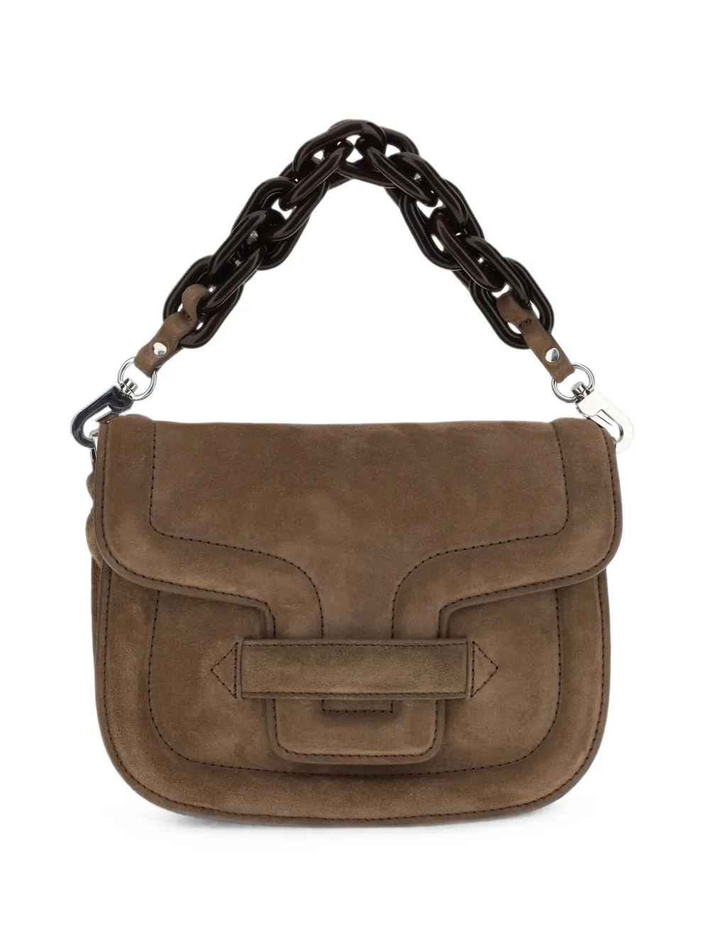 Pierre Hardy mini AlphaVille leather shoulder bag - Marrone