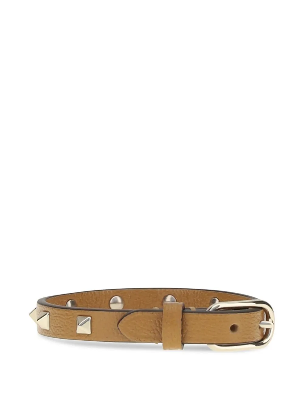 Valentino Garavani Rockstud Spike leather bracelet - Toni neutri