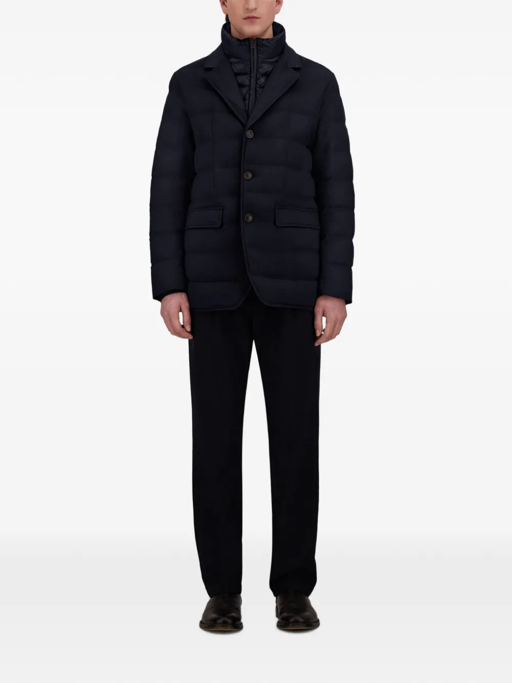 Herno Nylon Ultralight gewatteerd jack Blauw