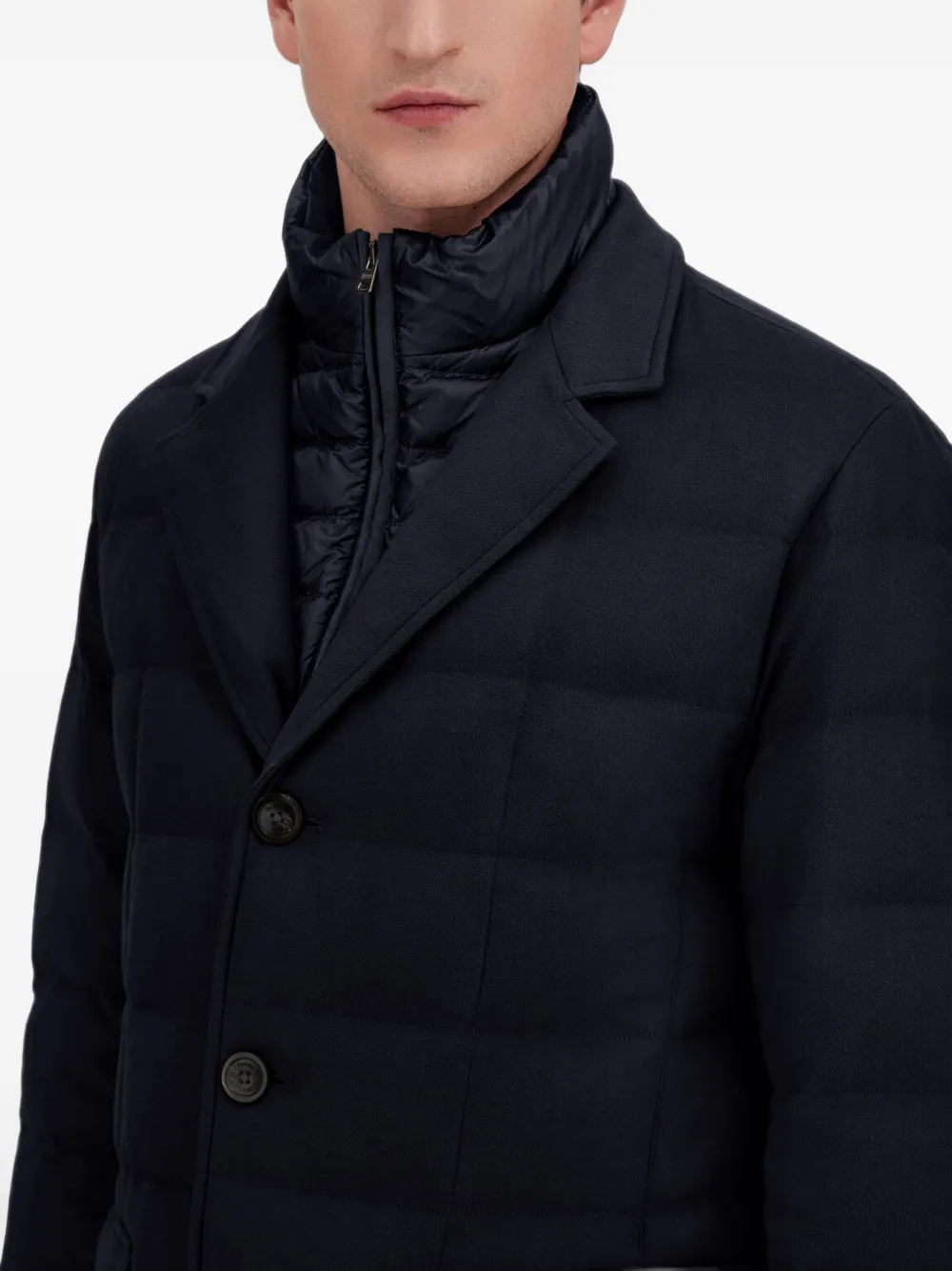 Herno Nylon Ultralight gewatteerd jack Blauw