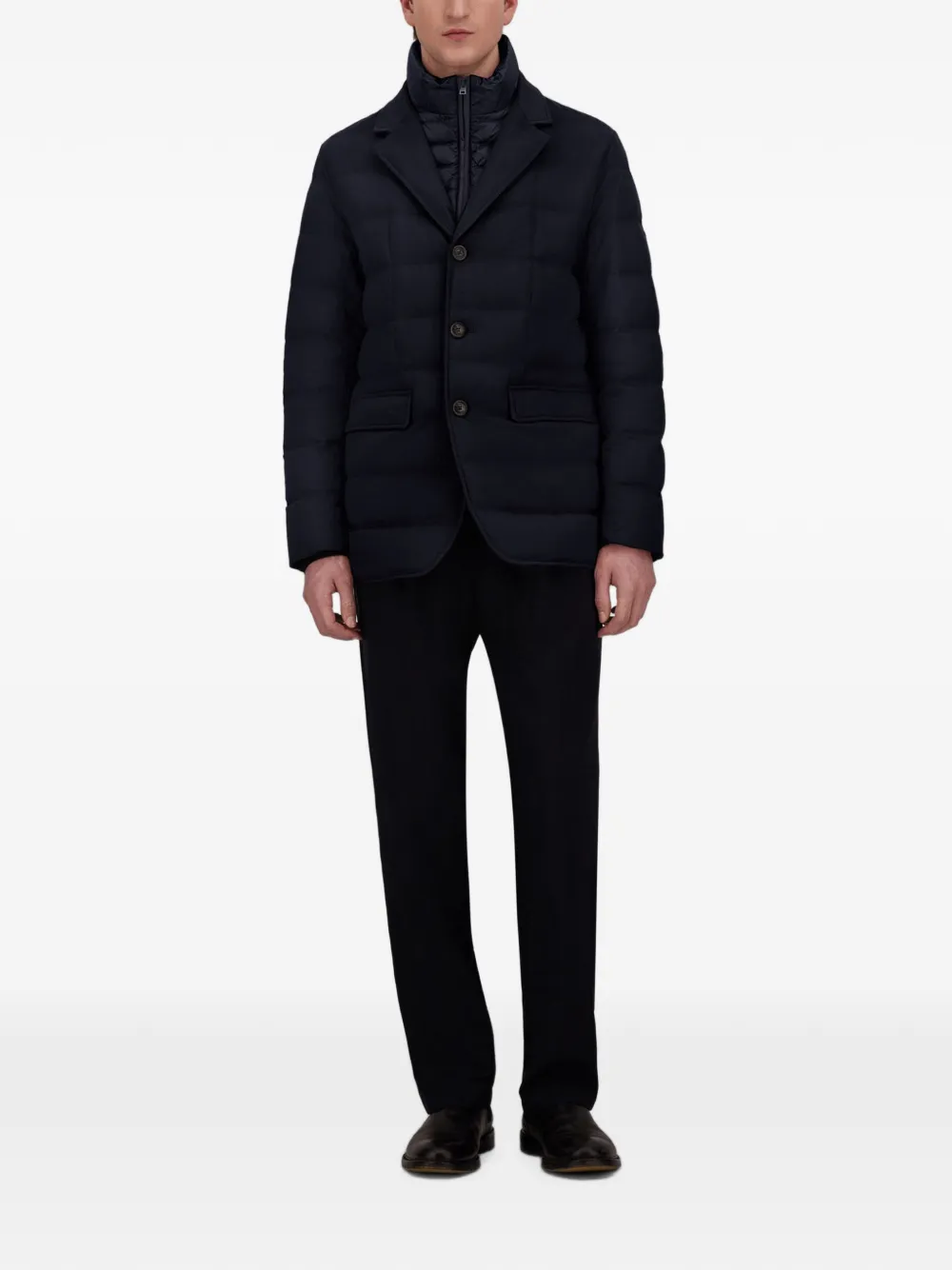 Herno Nylon Ultralight gewatteerd jack Blauw