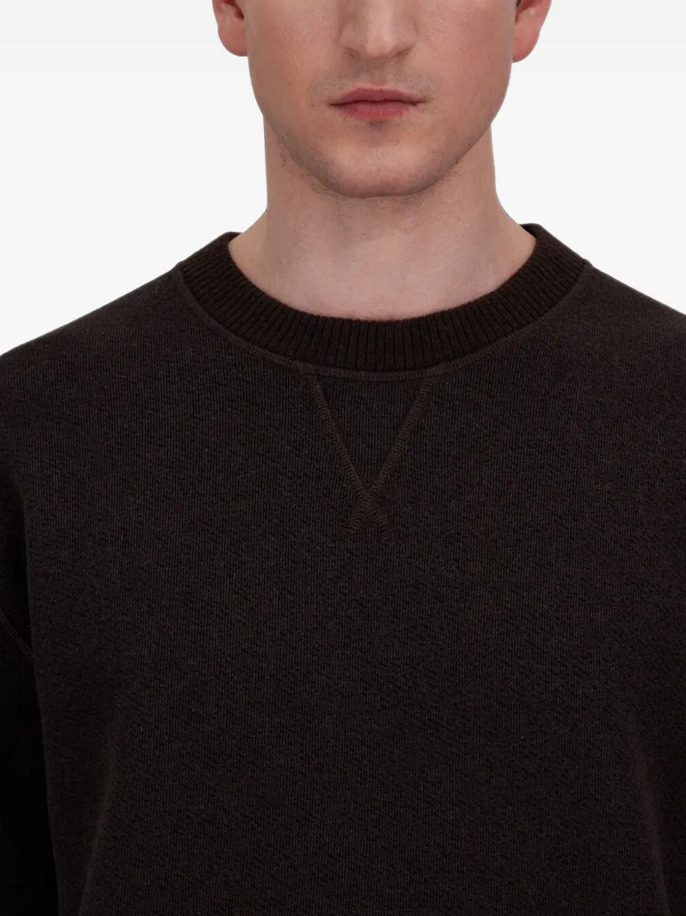 Herno Sweater met ronde hals Bruin