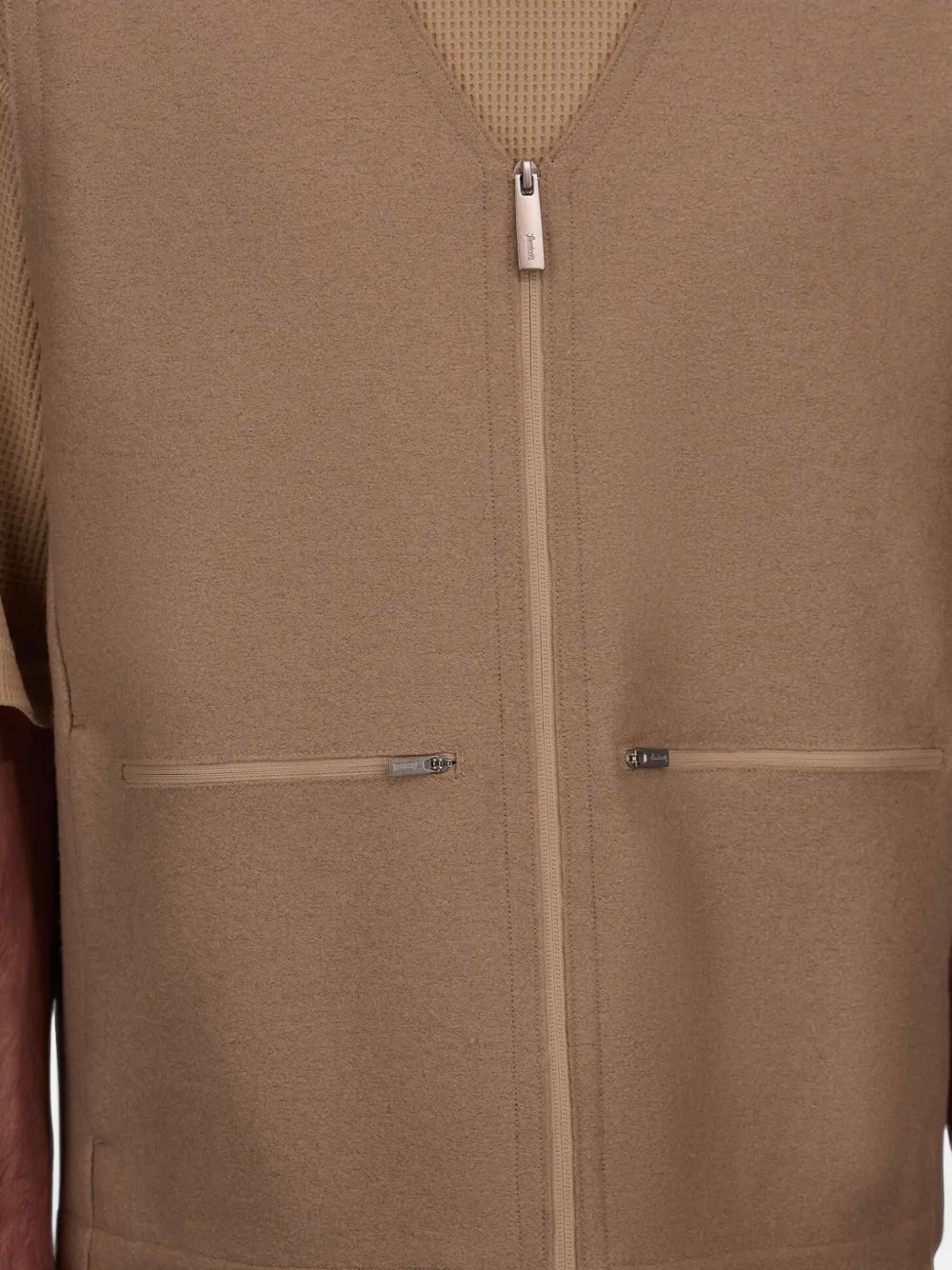 Laminar Bodywarmer met rits Bruin