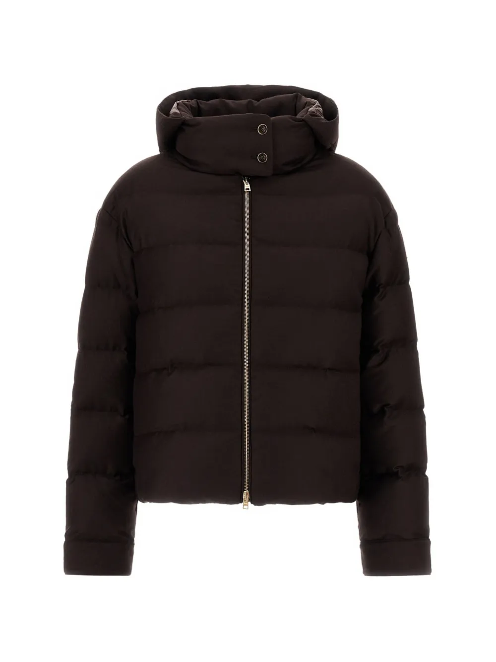 Herno Gevoerd jack met capuchon Bruin