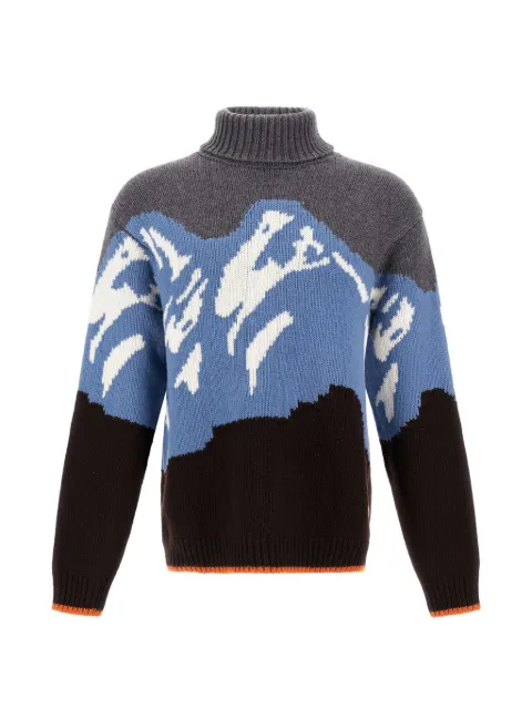 Herno mountain jacquard-motif sweater