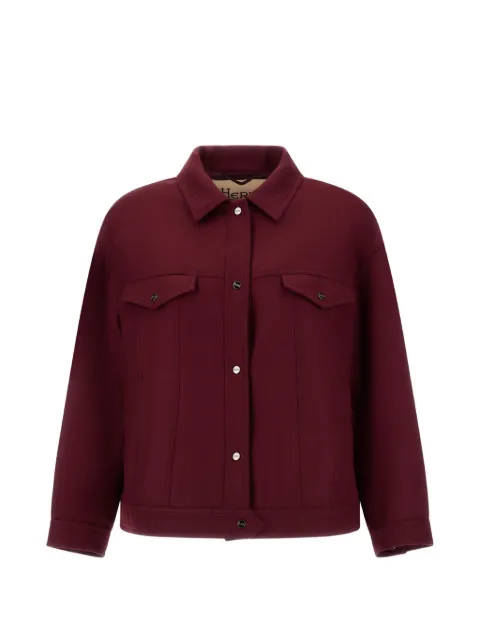Herno cavalry-twill shirt jacket
