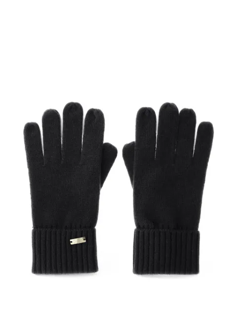 Herno stocking-stitch cashmere gloves