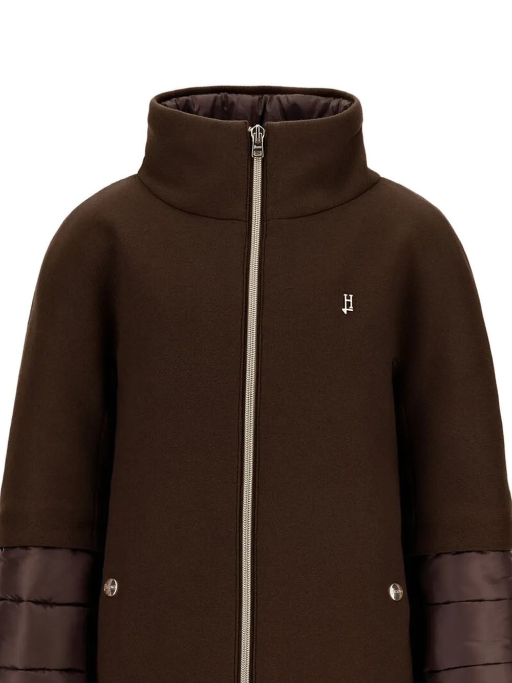 Herno Kids Ultralight panelled padded coat Bruin