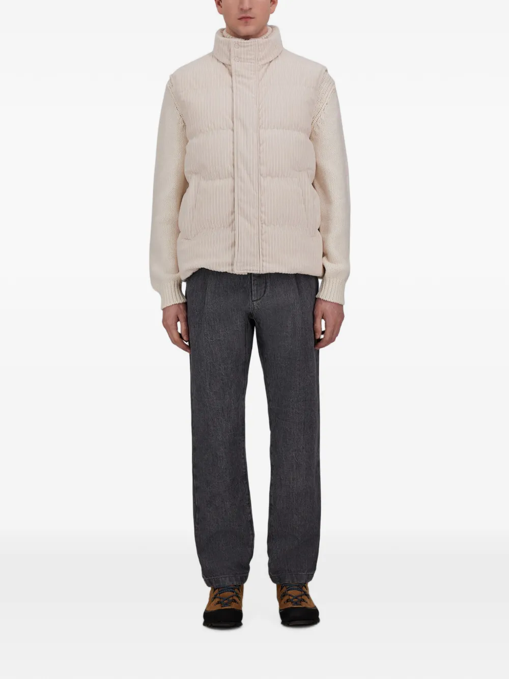 Herno Ribfluwelen bodywarmer Wit