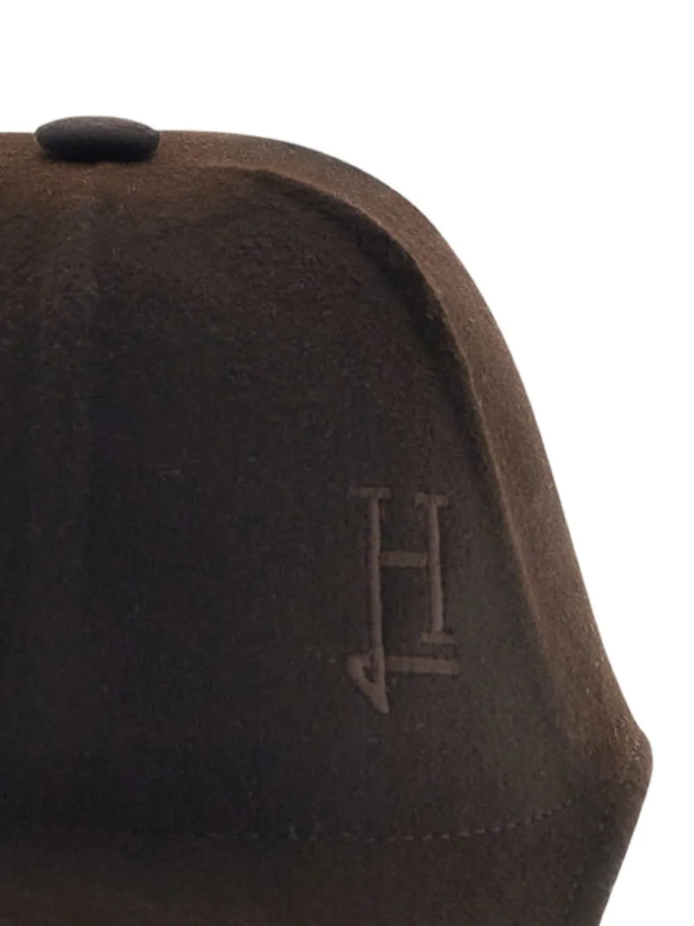 Herno Honkbalpet met geborduurd logo Bruin