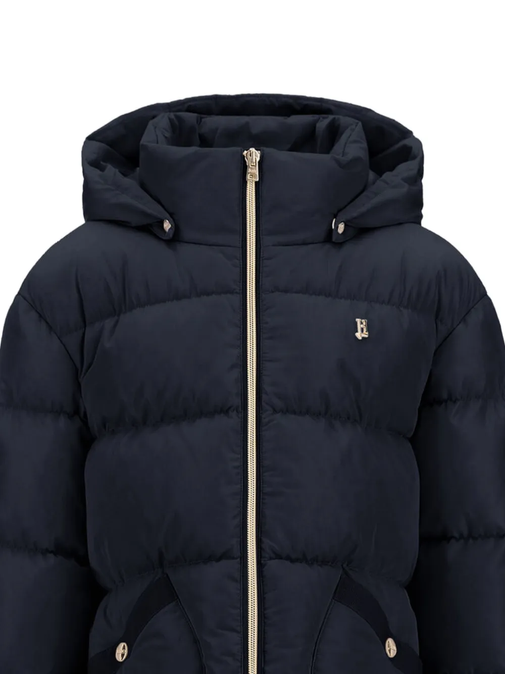 Herno Kids Gevoerd jack met capuchon Blauw