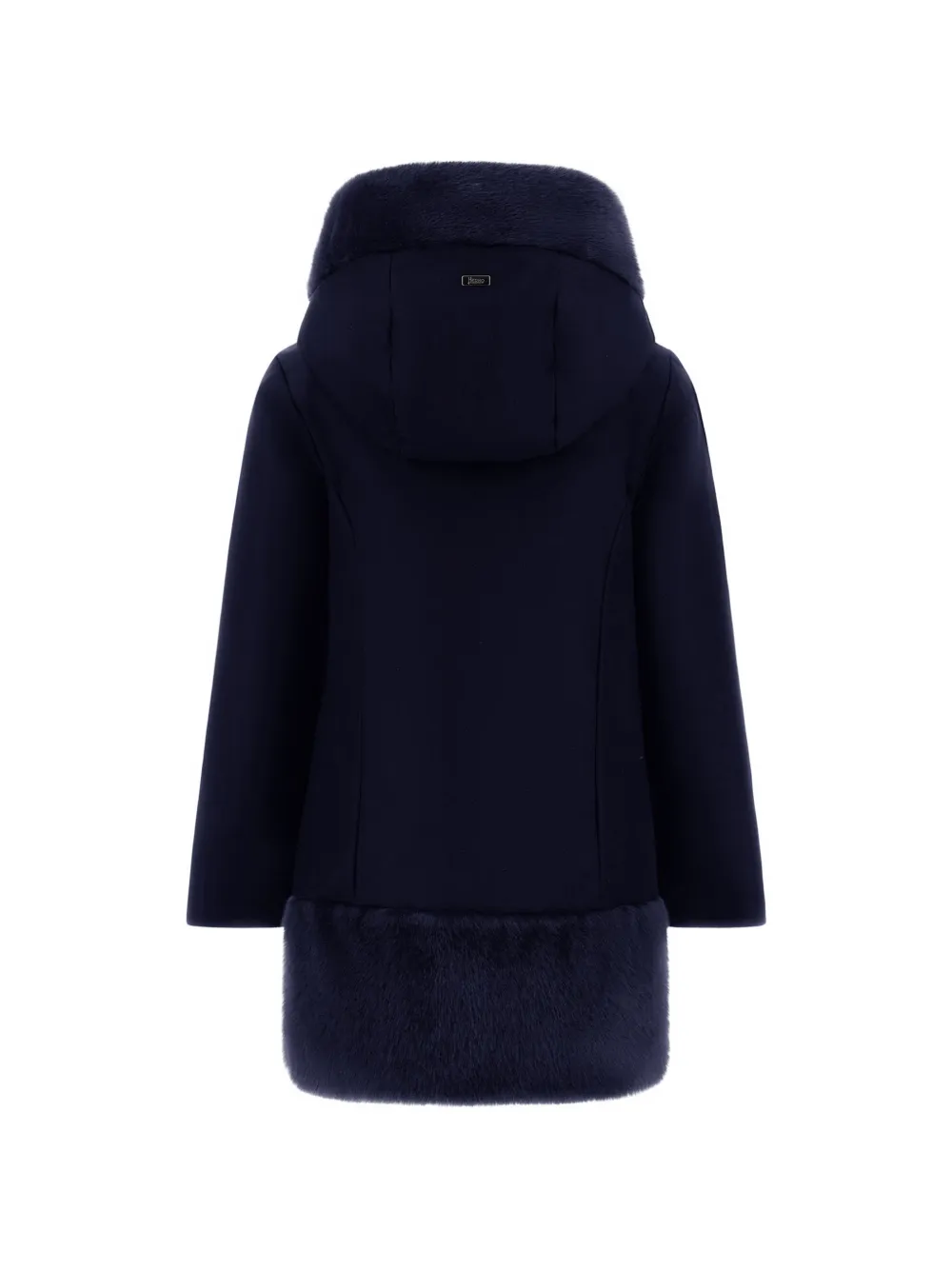 Herno Kids Jas met imitatiebont Blauw