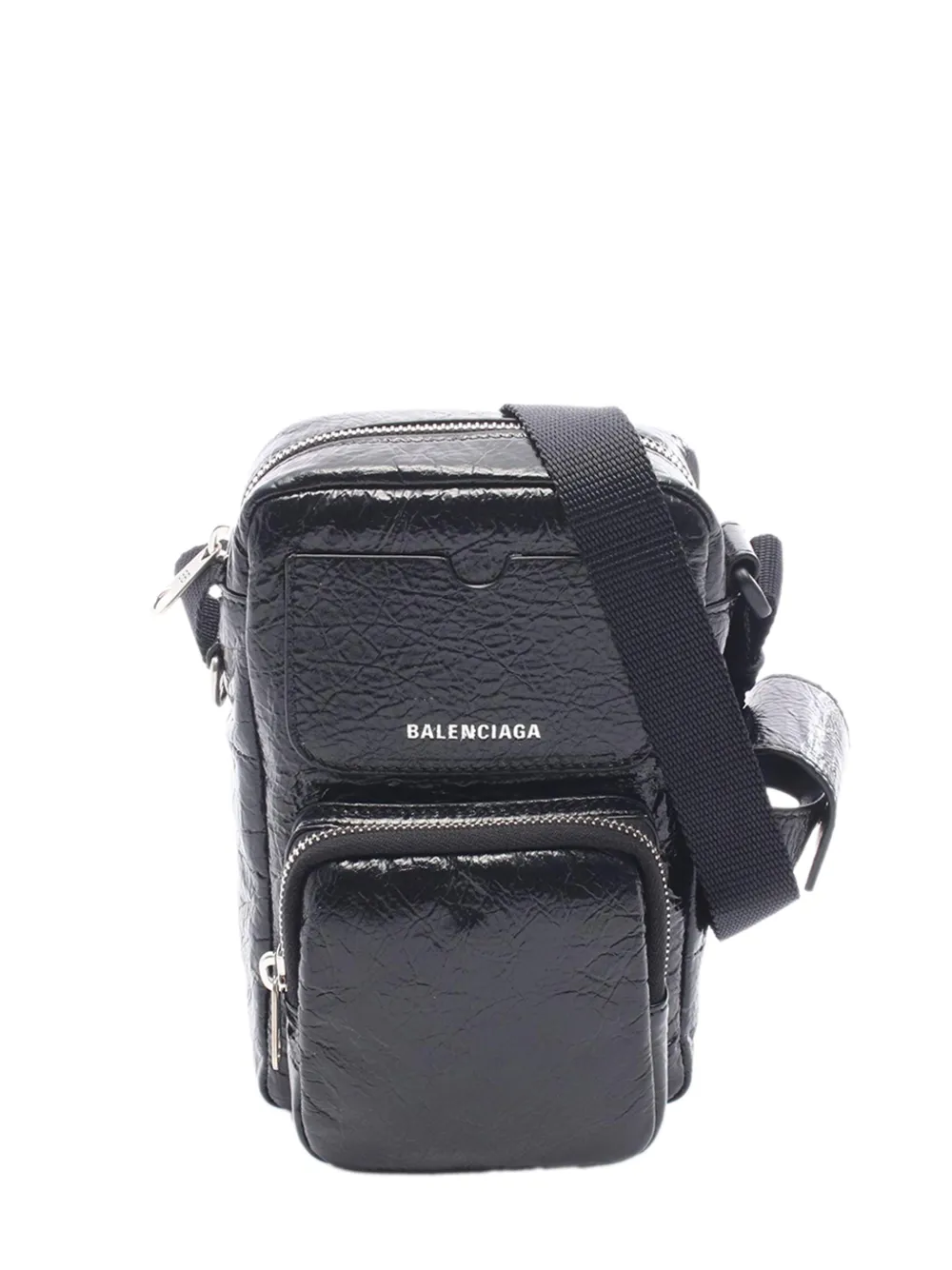 Balenciaga Pre-Owned 2018-2026 Lambskin Superbusy Vertical crossbody bag - Nero
