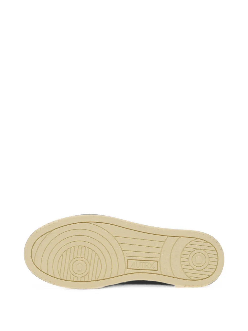 Autry Medalist zebra-print pony-hair sneakers Beige