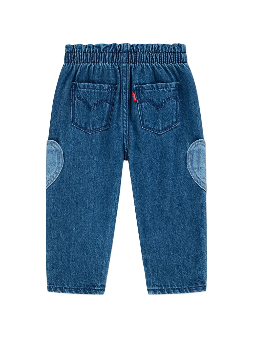 Levi's Kids Pull-on jeans met hart-patch Blauw
