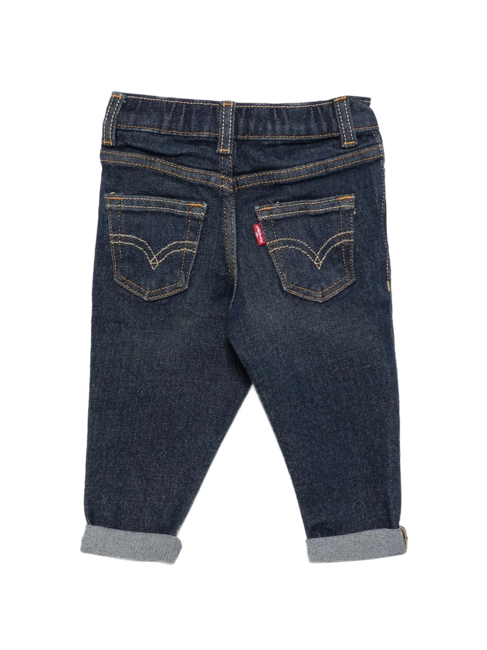 Levi's Kids elasticated-waist cuffed jeans Blauw