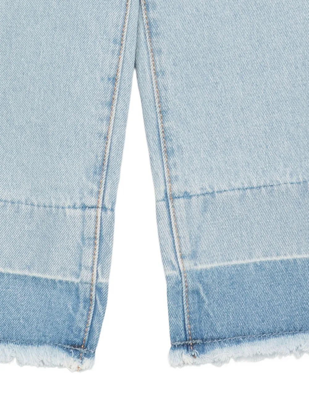 Levi's Kids braided-waistband frayed jeans Blauw