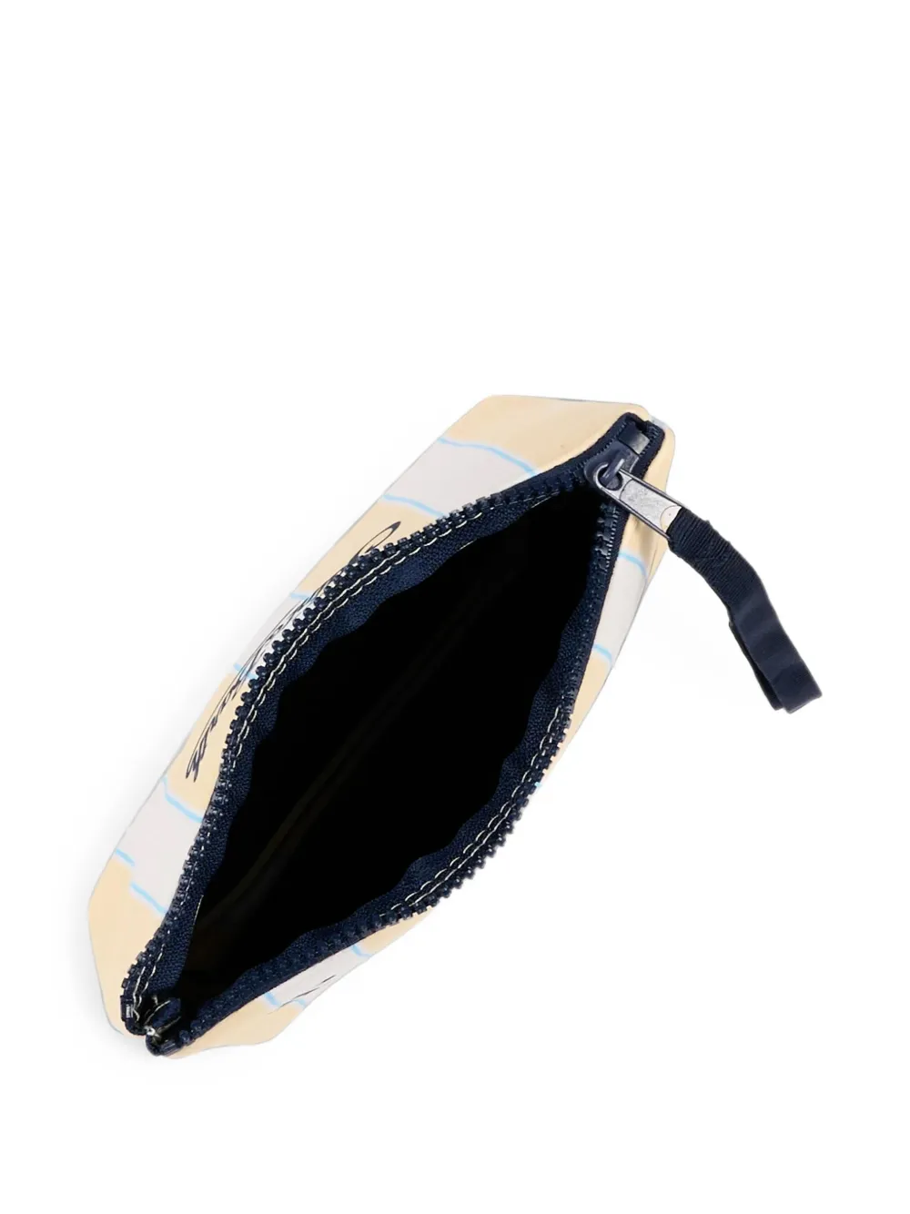 MC2 Saint Barth Kids Aline gestreepte clutch met logo-print Geel