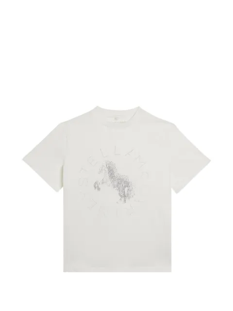 Stella McCartney Kids t-shirt à motif cheval strassé