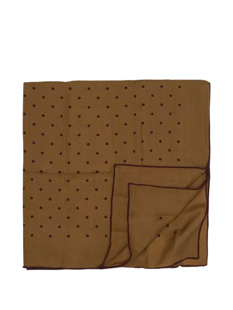 Destin polka-dot wool scarf