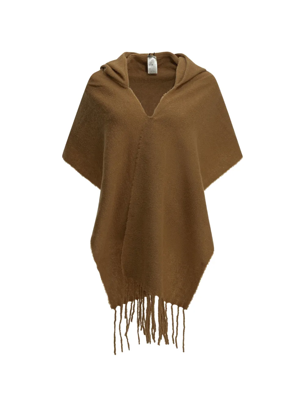 Destin fringed hooded poncho