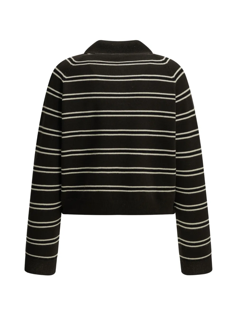 IVY OAK Iofarleigh striped long-sleeve polo sweater Bruin