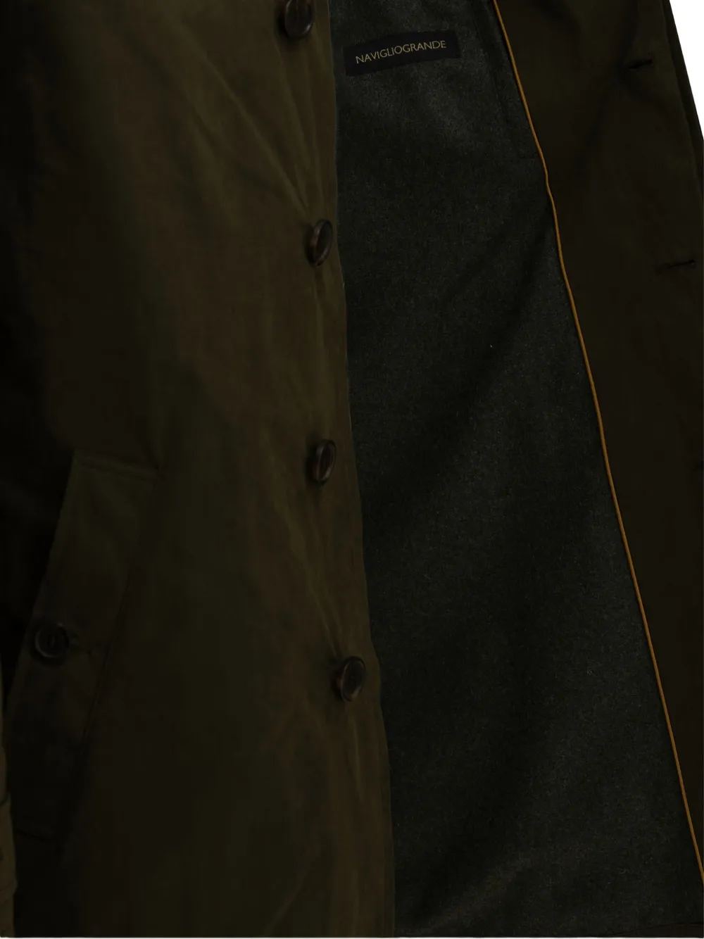 Sealup Button-up jas met enkele rij knopen Groen