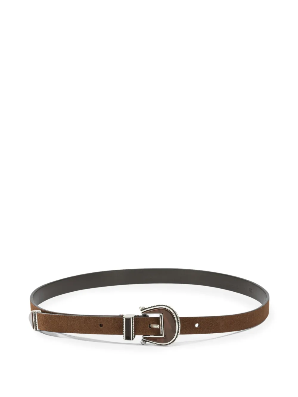 Anderson's buckle-fastening leather belt - Marrone