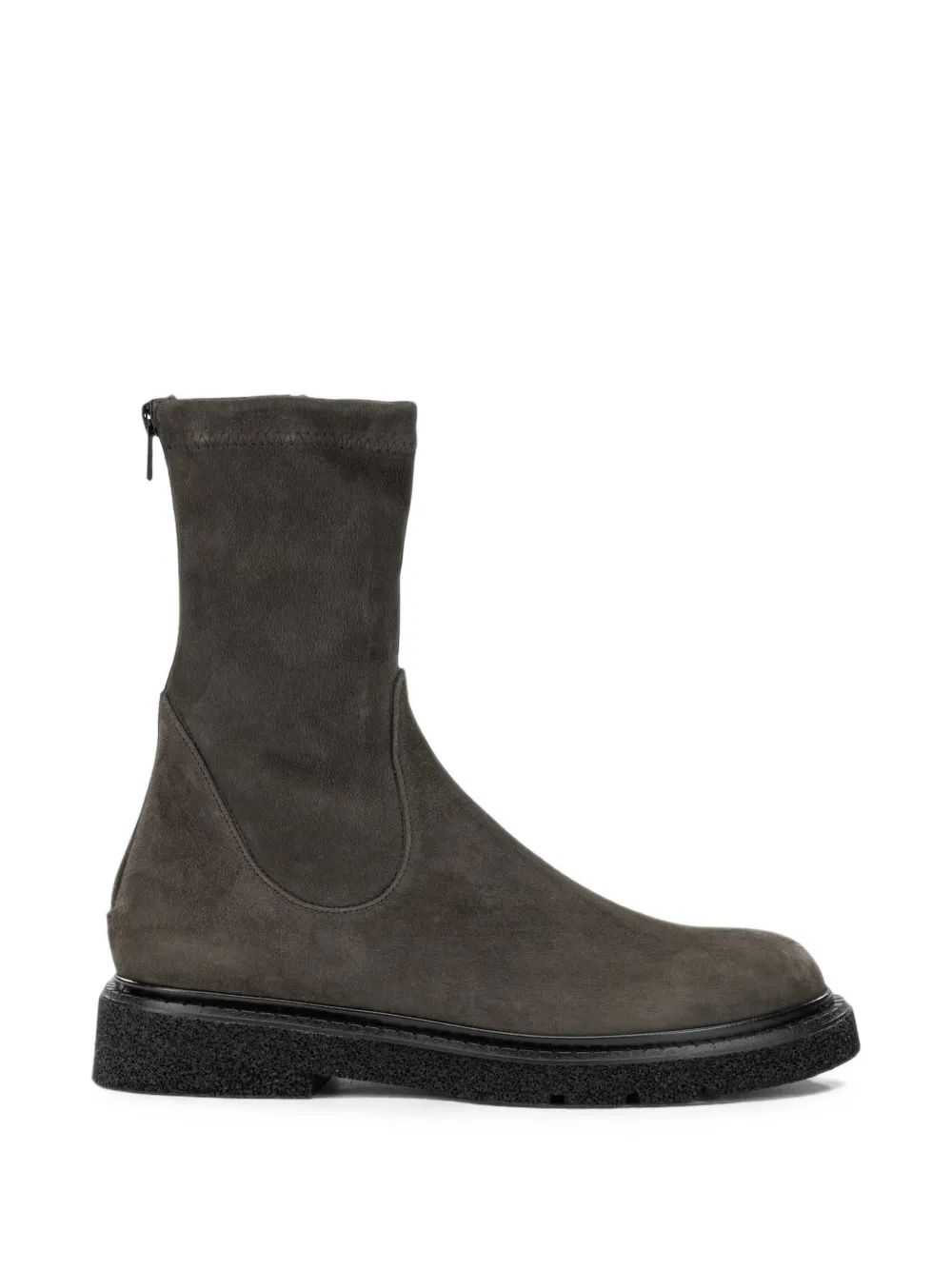 GUGLIELMO ROTTA suede zip-up boots Grijs