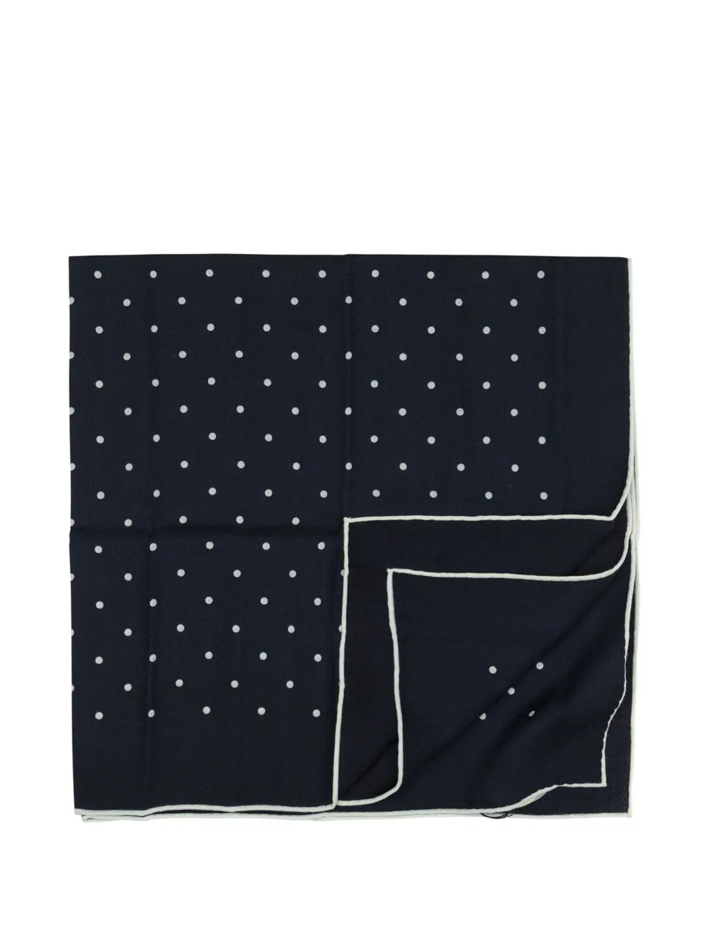 Destin polka-dot wool scarf - Blu