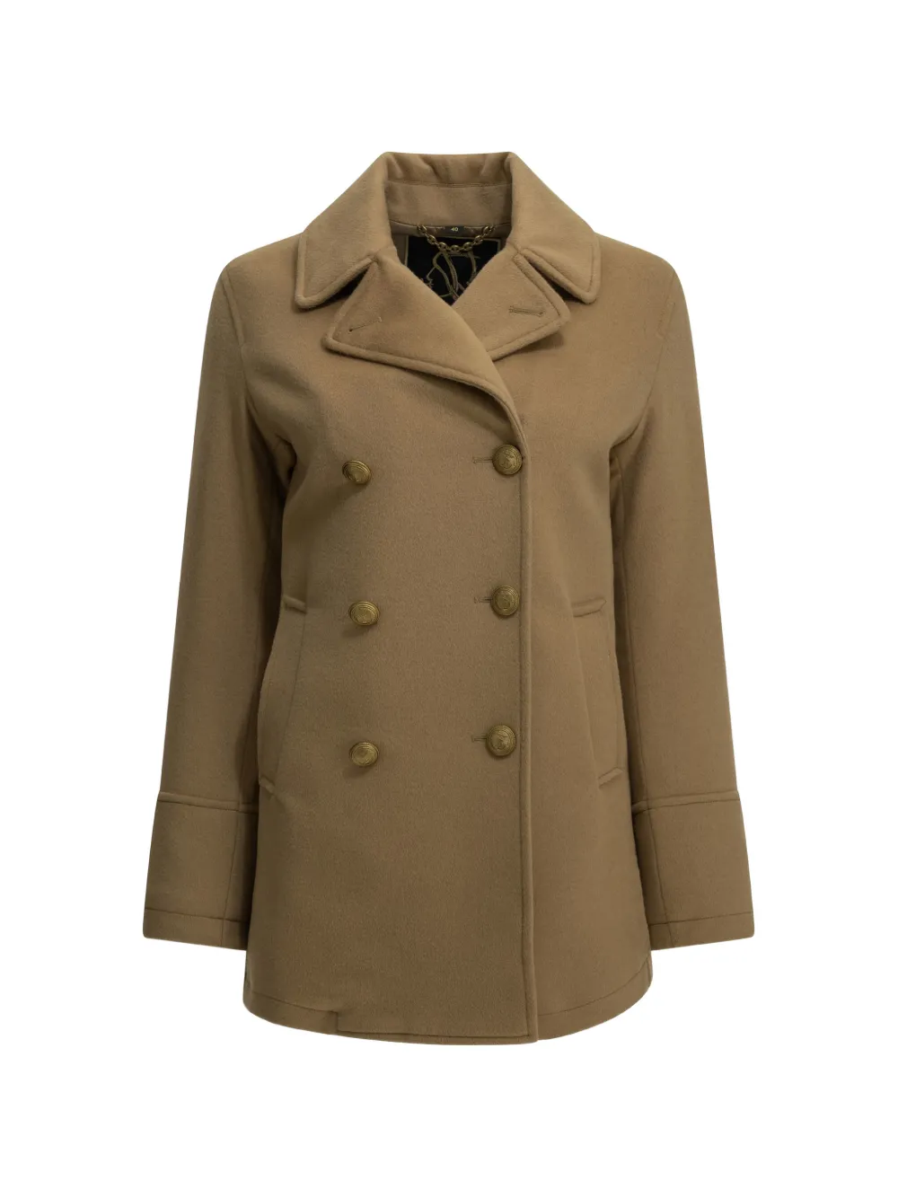 Sealup double-breasted camel hair coat