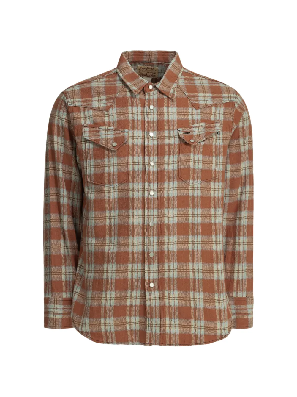 Sugar Cane Jeans Western check-pattern shirt - Marrone