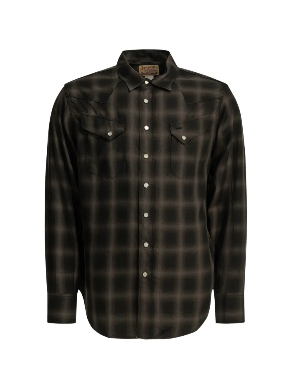 Sugar Cane Jeans Western check-print shirt