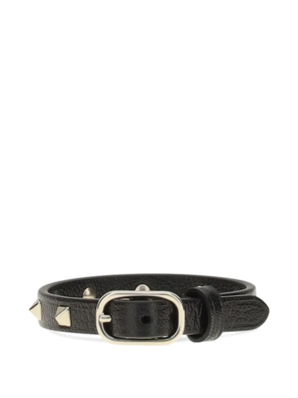 Valentino Garavani Rockstud Spike leather bracelet - Nero