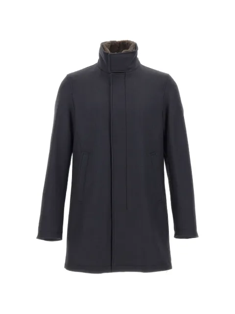 Herno manteau droit à simple boutonnage