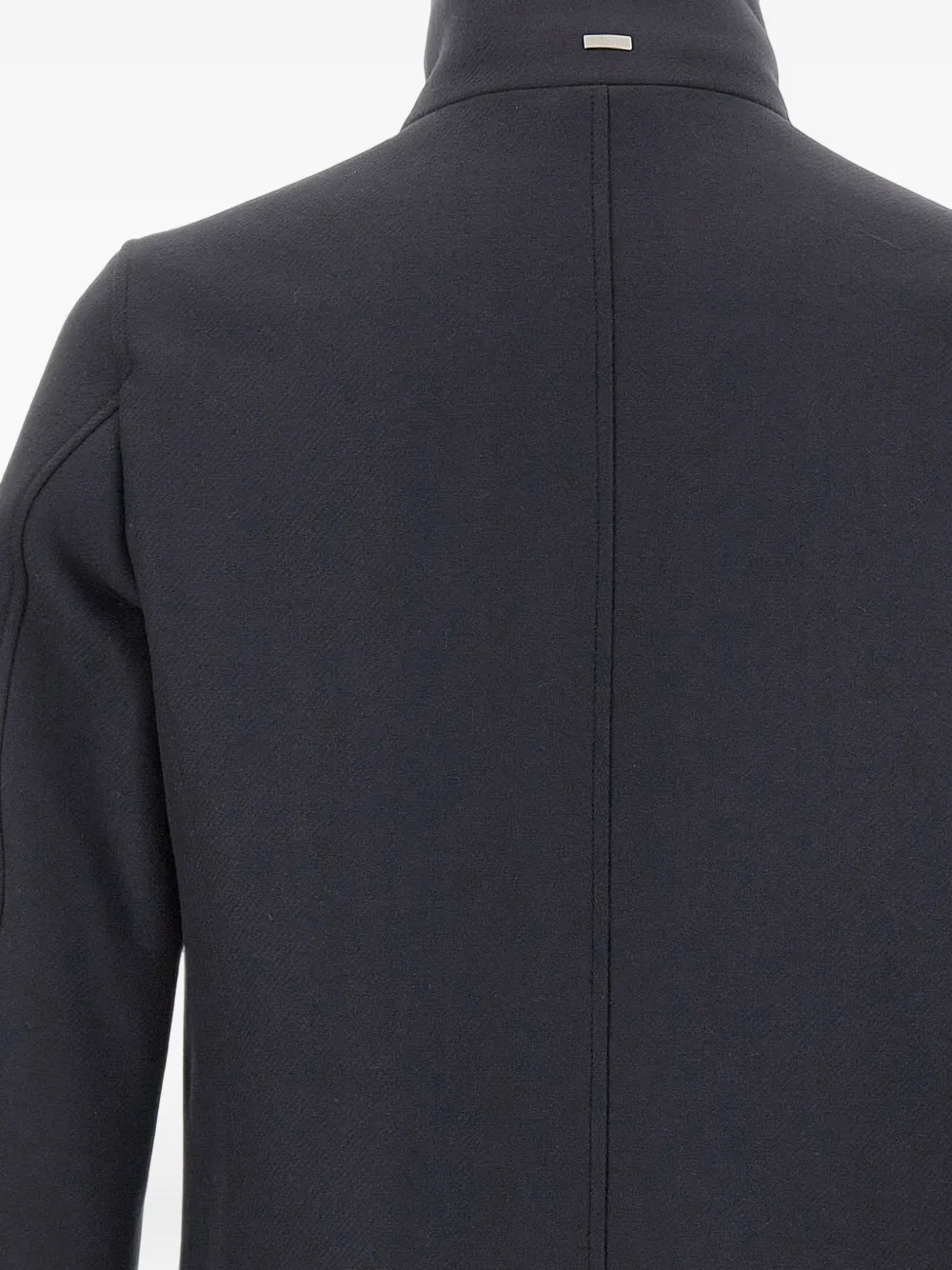 Herno Jas met enkele rij knopen Blauw