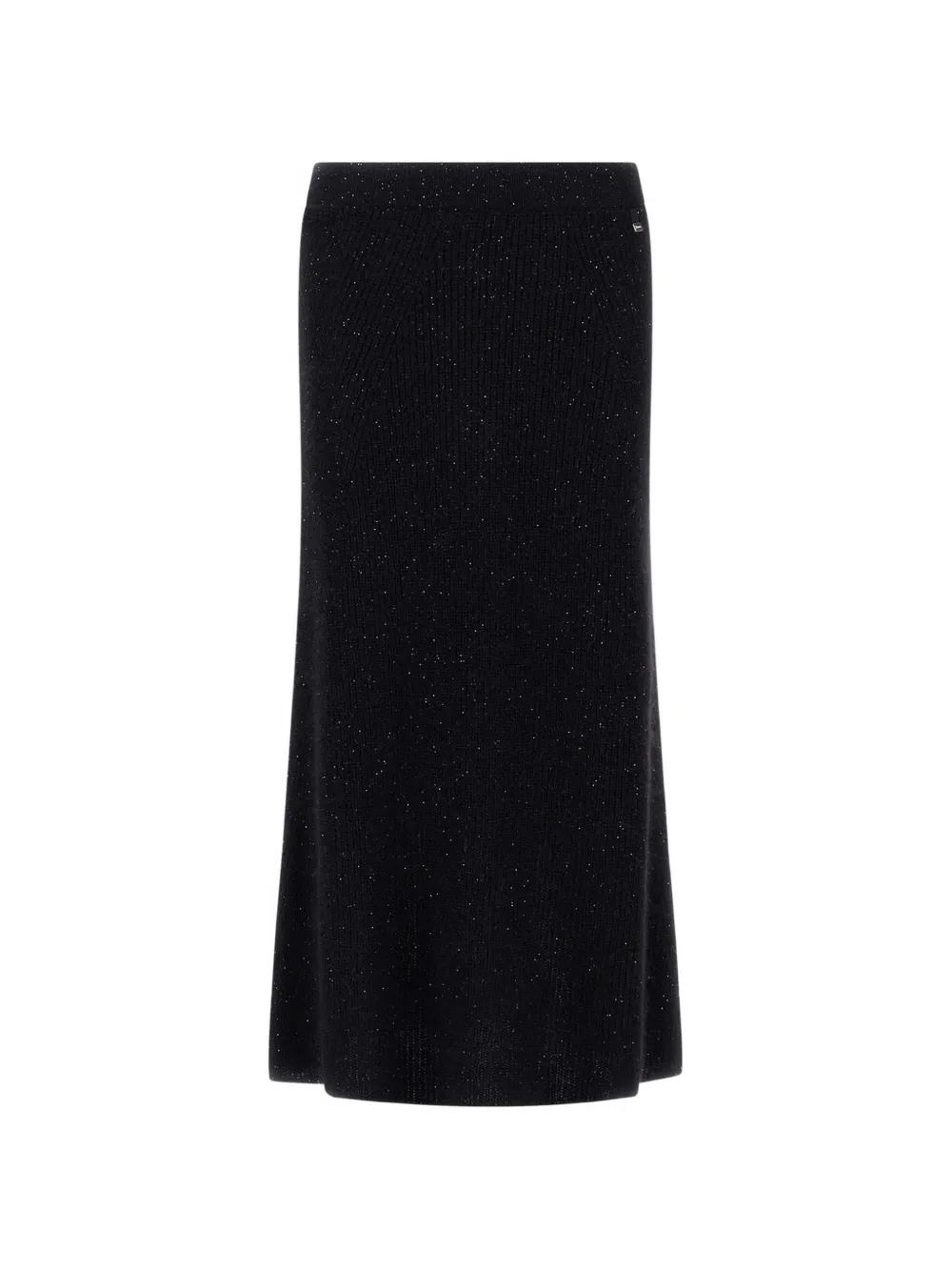 Herno fisherman's rib-knit maxi skirt - Schwarz